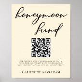 Eleganter Minimalistischer Hochzeitsfonds für Elfe Poster (Vorne)