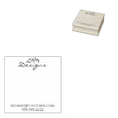 eleganter minimalistischer Holz-Stempel Gummistempel (Stempel)