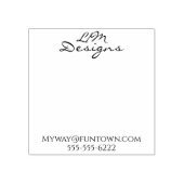 eleganter minimalistischer Holz-Stempel Gummistempel (Prägung)