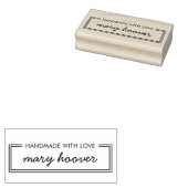 Eleganter Minimalistischer Individuelle Name mit L Gummistempel (Stempel)