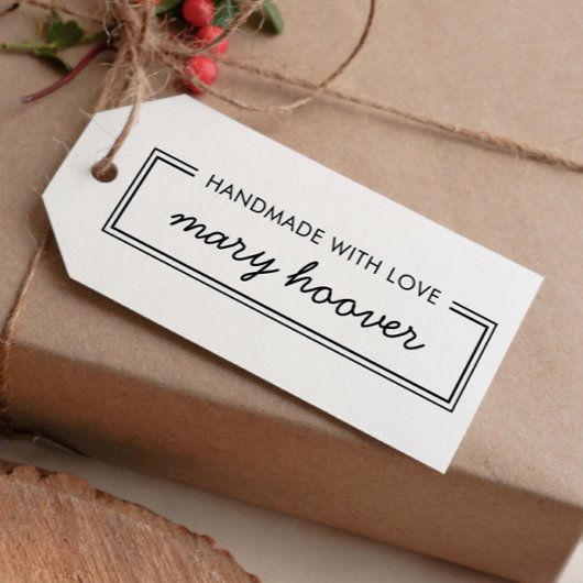 Eleganter Minimalistischer Individuelle Name mit L Gummistempel