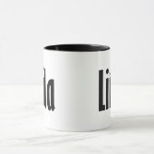 Eleganter, Minimalistischer, individueller "Linda" Tasse (Zentrum)