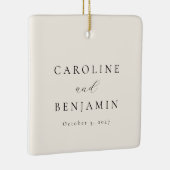 Eleganter Minimalistischer Ivory-Creme-Individuell Keramikornament (Rechts)