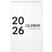 Eleganter minimalistischer Kalender 2026 (Titelbild)