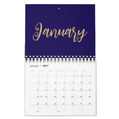 Eleganter minimalistischer Kalender 2026 – blau & (Jan 2027)
