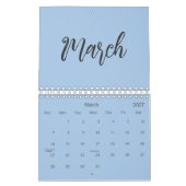 Eleganter minimalistischer Kalender 2026 – Staubbl (Mär 2027)
