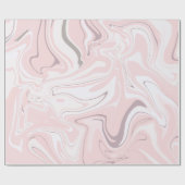 Eleganter minimalistischer Marmor-Look Geschenkpapier (Flach)