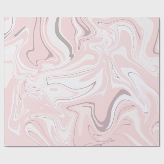 Eleganter minimalistischer Marmor-Look Geschenkpapier (Flach)