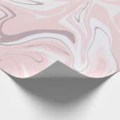 Eleganter minimalistischer Marmor-Look Geschenkpapier (Ecke)