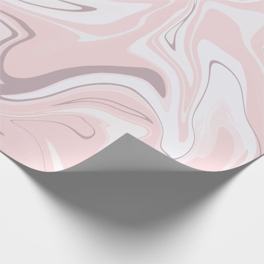 Eleganter minimalistischer Marmor-Look Geschenkpapier (Ecke)