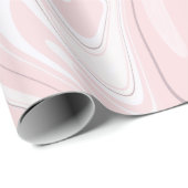 Eleganter minimalistischer Marmor-Look Geschenkpapier (Rolleneckpunkt)