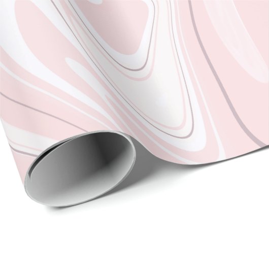 Eleganter minimalistischer Marmor-Look Geschenkpapier (Rolleneckpunkt)