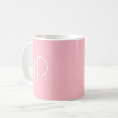 Eleganter minimalistischer moderner Anfangsbuchsta Kaffeetasse (Vorderseite Links)