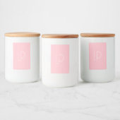 Eleganter minimalistischer moderner Anfangsbuchsta Lebensmitteletikett (Flaschen)