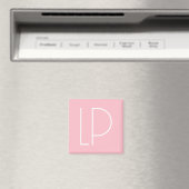 Eleganter minimalistischer moderner Anfangsbuchsta Magnet (In Situ (Geschirrspüler))