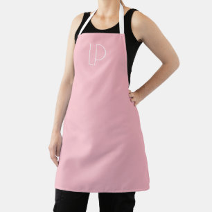 Eleganter minimalistischer moderner Anfangsbuchsta Schürze