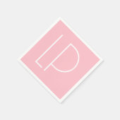 Eleganter minimalistischer moderner Anfangsbuchsta Serviette (Ecke)