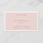 Eleganter Minimalistischer, moderner, einfacher Ch Visitenkarte (Rückseite)