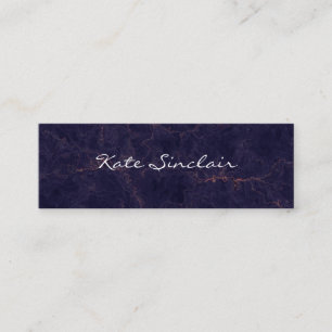 Eleganter minimalistischer moderner stilvoller Min Mini Visitenkarte