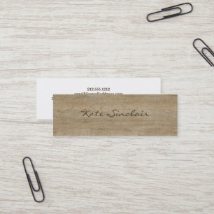 Eleganter minimalistischer moderner stilvoller Min Mini Visitenkarte