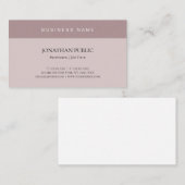 Eleganter Minimalistischer moderner, trendiger Sch Visitenkarte (Vorne/Hinten)