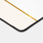Eleganter minimalistischer Name aus Weiß und Gold Schreibtischunterlage (Ecke)