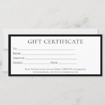 Eleganter Minimalistischer Name in Schwarz und Wei