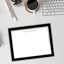 Eleganter Minimalistischer Name mit zwei Grenzen