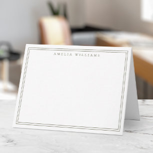 Eleganter minimalistischer Oliven-Grün-Zweirahmen