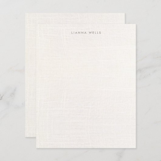 Eleganter Minimalistischer Personalisierter Linen (Vorne/Hinten)