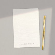 Eleganter Minimalistischer Personalisierter Linen 
