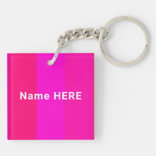 Eleganter, Minimalistischer Personalisierter Name Schlüsselanhänger
