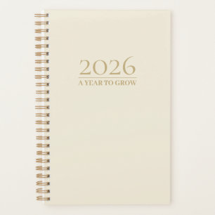 Eleganter Minimalistischer Planer 2025 Ein Jahr
