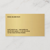 ELEGANTER MINIMALISTISCHER PROFESSIONELLER VISITENKARTE (Rückseite)