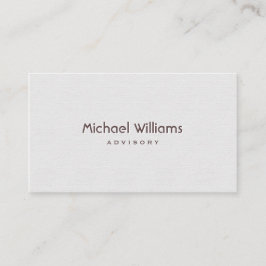 ELEGANTER MINIMALISTISCHER PROFESSIONELLER VISITENKARTE