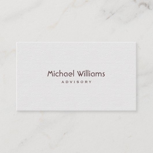 ELEGANTER MINIMALISTISCHER PROFESSIONELLER VISITENKARTE (Vorderseite)