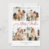 Eleganter Minimalistischer QR-Code für Weihnachten (Vorderseite)