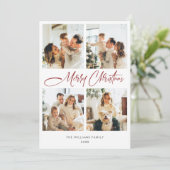 Eleganter Minimalistischer QR-Code für Weihnachten (Stehend Vorderseite)