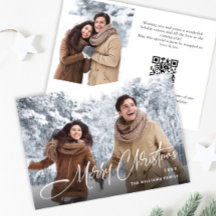 Eleganter Minimalistischer QR-Code für Weihnachten