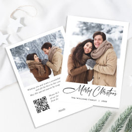 Eleganter Minimalistischer QR-Code für Weihnachten