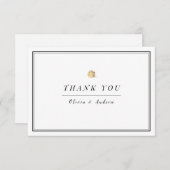 Eleganter minimalistischer Schwarz-Weiß-Stil danke