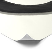 Eleganter minimalistischer schwarzer Bogen Einfach Poster (Ecke)