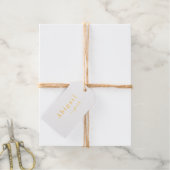 Eleganter Minimalistischer Skriptname Personalisie Geschenkanhänger (Mit Schnur)