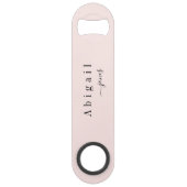 Eleganter Minimalistischer Skriptname Personalisie Speed Flaschenöffner (Vorderseite)