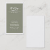 Eleganter Minimalistischer Trendy Schlicht Luxus M Visitenkarte (Vorne/Hinten)