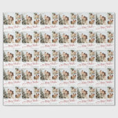 Eleganter Minimalistischer Weihnachten 3 Foto Urla Geschenkpapier (Flach)