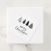 Eleganter Minimalistischer Weihnachtsbaum Geschenkanhänger (Beispiel)