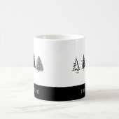 Eleganter Minimalistischer Weihnachtsbaum Kaffeetasse (Mittel)