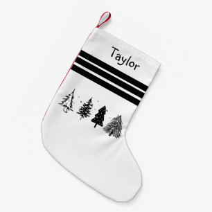 Eleganter Minimalistischer Weihnachtsbaum Kleiner Weihnachtsstrumpf