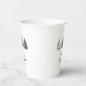 Eleganter Minimalistischer Weihnachtsbaum Pappbecher (Links)